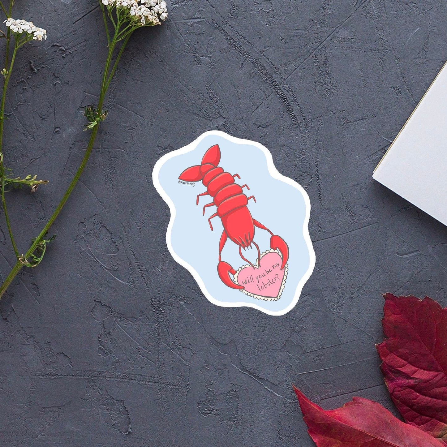 Will You Be My Lobster? - Die-Cut Vinyl Decal Sticker - Friends Quote, Friends Show, Ross and Rachel, Engagement, Marry Me, Prom, Valentine