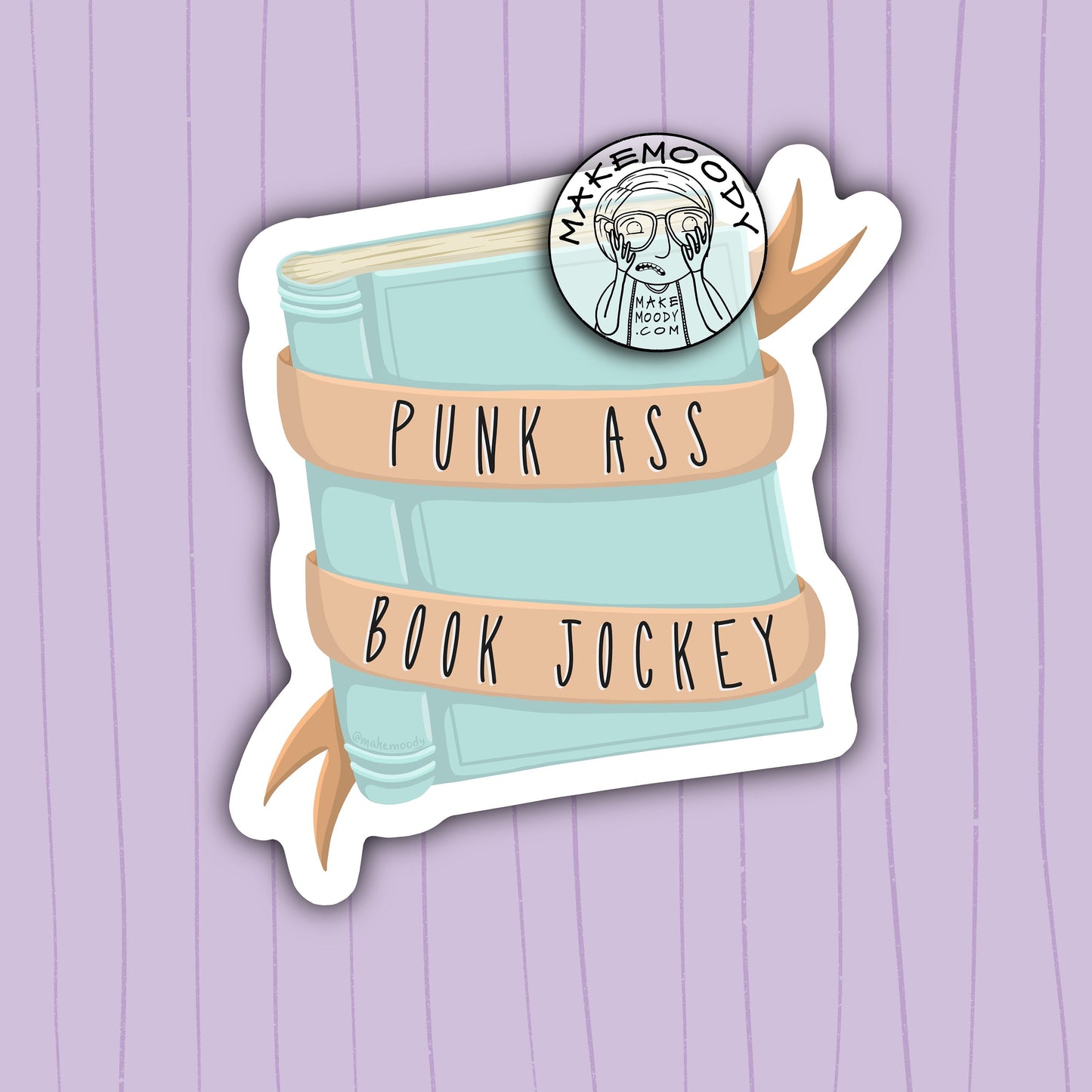 Parks and Rec STICKER - Vinyl Decal Sticker - Punk Ass Book Jockey Sticker, Leslie Knope Sticker, Parks and Recreation, Librarian Sticker