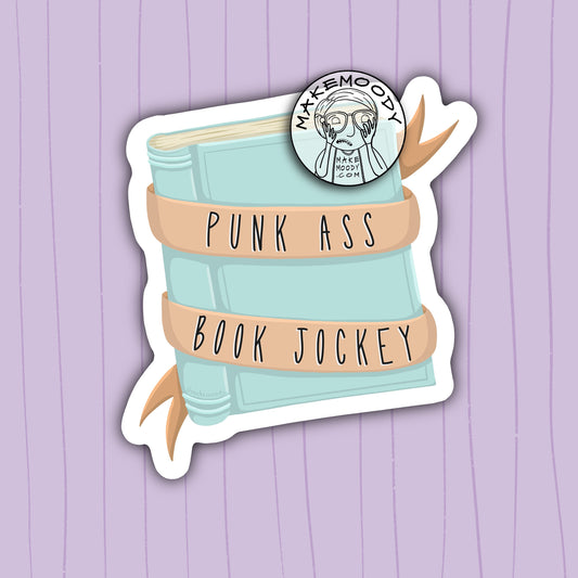 Parks and Rec STICKER - Vinyl Decal Sticker - Punk Ass Book Jockey Sticker, Leslie Knope Sticker, Parks and Recreation, Librarian Sticker
