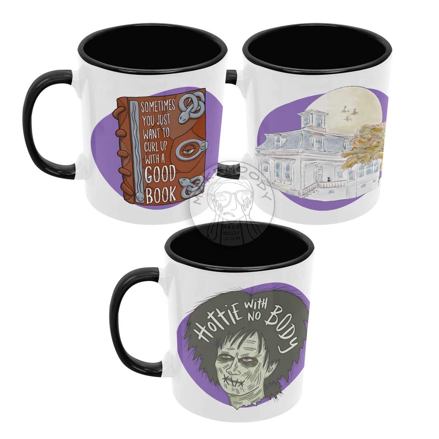 Hocus Pocus MUG SET - Coffee Mug- Hocus Pocus Mug, Billy Butcherson Mug, Hocus Pocus Spellbook Mug, Hocus Pocus House Mug, Sanderson Sisters