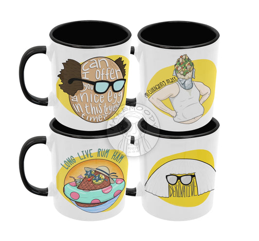 Always Sunny MUG SET - Coffee Mug - It’s Always Sunny Mug, Rum Ham Mug, Fat Mac Mug, Frank Reynolds Mug, Ongo Gablogian Mug, Sunny Mug