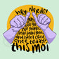 30 Rock This Moi MAGNET - Fridge Magnet - Two Thumbs Magnet, Liz Lemon Magnet, 30 Rock Magnet, Tina Fey Magnet, Limited French Magnet