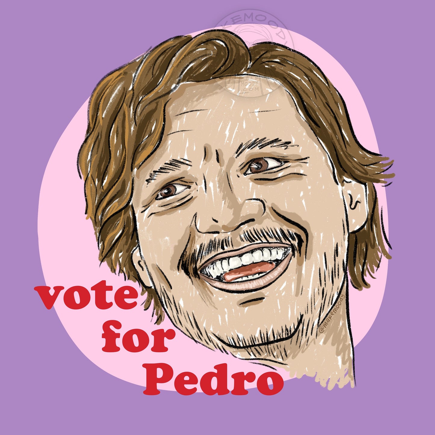 Pedro Pascal Vote for Pedro STICKER - Vinyl Decal Sticker - Pedrossance Sticker, Mando Sticker, Last of Us Sticker, Joel and Ellie Sticker